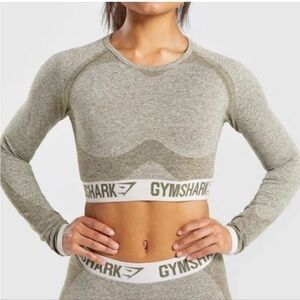 Gymshark flex long sleeve crop top